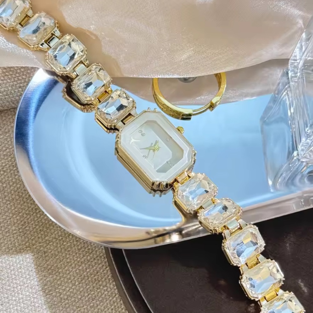 Crystal Gold and white Women's Watch
